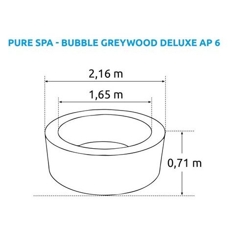 Vířivý bazén Marimex Pure Spa - Bubble Greywood Deluxe AP 6 11400255 - 2