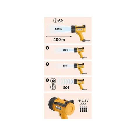 Svítilna vodotěsná CREE XPG EXTOL LIGHT 43113 - 5