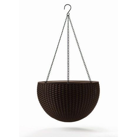 Květináč Hanging Sphere whiskey hnědý Keter 610122