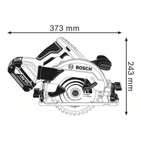 Aku okružní pila Bosch GKS 18V-57 G 06016A2106 - 6