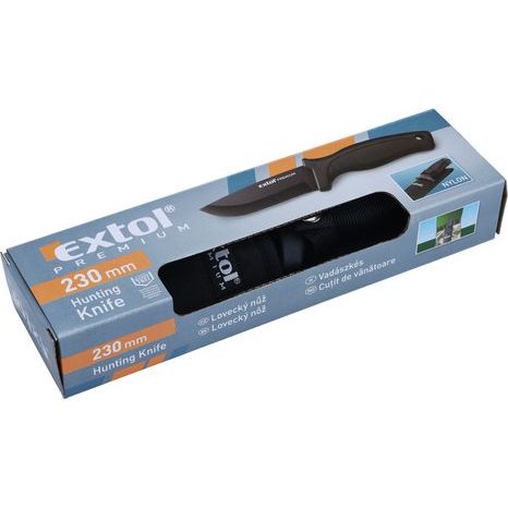 EXTOL PREMIUM 8855300 - nůž lovecký nerez, 230/110mm - 2