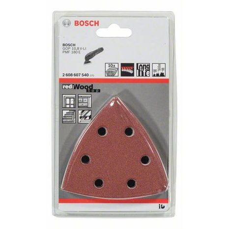 10x Brusný papír  Bosch F460 BFWP 93 mm - 2