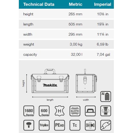 Brašna na nářadí Makita E-15394 - 3