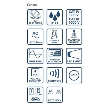 Vidlicový multimetr Bosch GFM 1000-15 - 8