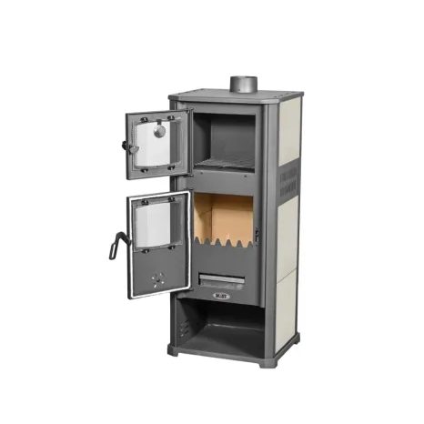 Krbová kamna s troubou BLIST ROMA S Beige - 2