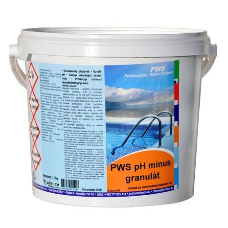 PWS pH mínus granulát 4,5kg 