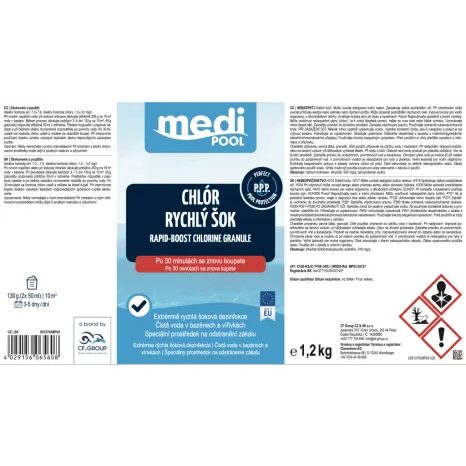 Rapid-BOOST chlorový granulát mediPOOL 1,2 kg - 3