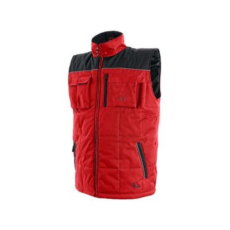 Pánská zimní vesta SEATTLE, červeno-černá
