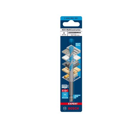 Vrták víceúčelový Bosch EXPERT HEX-9 MultiConstruction 8 x 50 x 100 mm 2608900581