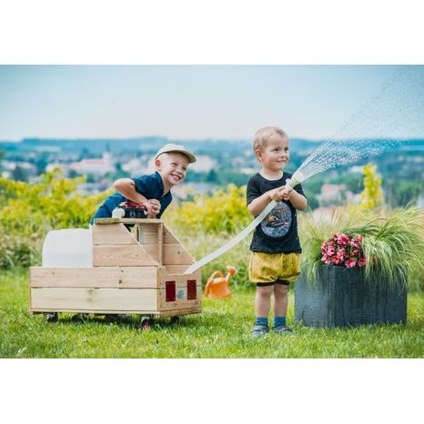 Dřevěný dětský vozík na vodu Classic World - 9