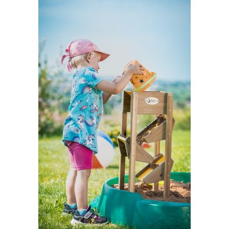 Dřevěná skluzavka na písek žlutá Classic World - 11