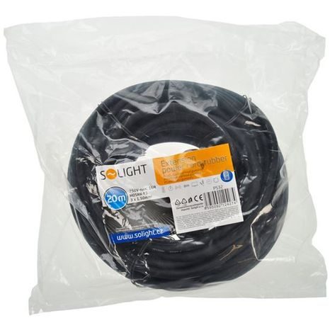 Prodlužovací kabel - spojka SOLIGHT 20 m, 3x1,5 mm² PS32 - 3