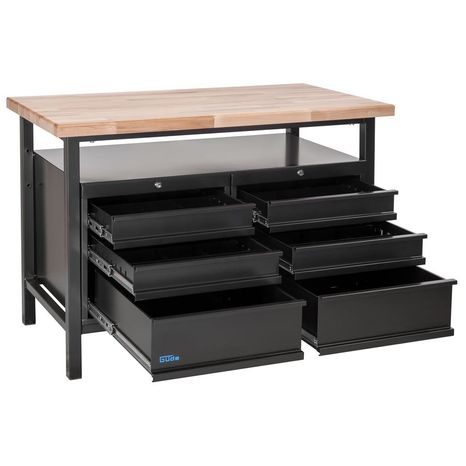 Dílenský stůl GÜDE Black Line P 1200 SS 40839 - 2