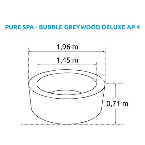 Vířivý bazén Maimex Pure Spa - Bubble Greywood Deluxe AP 4 11400254 - 12