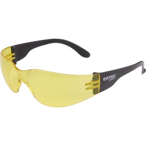 EXTOL CRAFT 97323 - brýle ochranné, žluté, s UV filtrem 