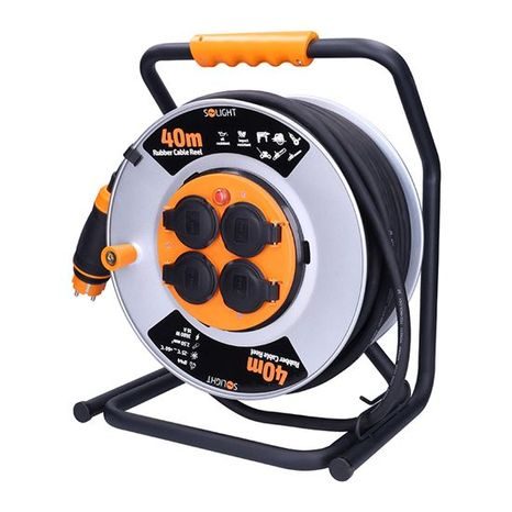 Venkovní prodlužovací kabel SOLIGHT buben 40m, 3x2,5mm² PB43 - 3