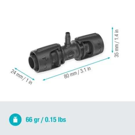 T-kus Gardena Micro-Drip 13 mm (1/2") - 4,6 mm (3/16") 13204-20 - 4