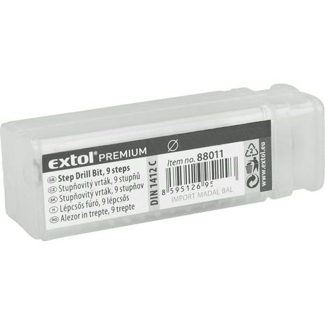 Vrták stupňovitý EXTOL PREMIUM ∅6-30mm 8801163 - 2