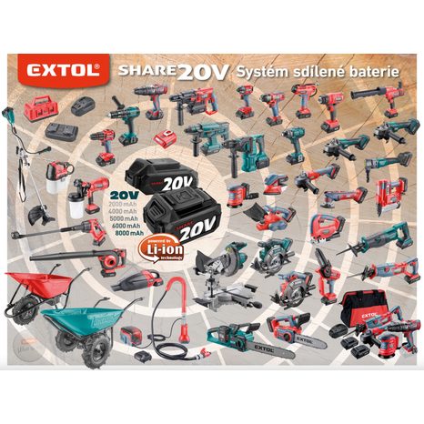 Nabíječka EXTOL PREMIUM SHARE20V 8891893 - 2