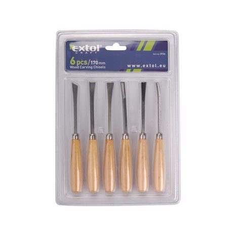 Sada dlát na dřevo EXTOL CRAFT 3936 - 3