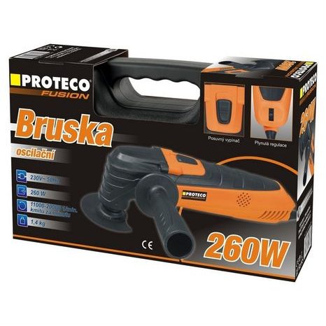 Proteco bruska oscilační 260W/240V s nástavci 51.13-BO-260 - 4