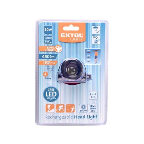 Čelovka nabíjecí EXTOL LIGHT 10W CREE XPL 43190 - 4