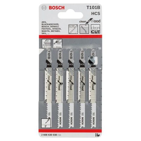 Pilový plátek Bosch Clean for Wood T101 B 5 ks 2608630030