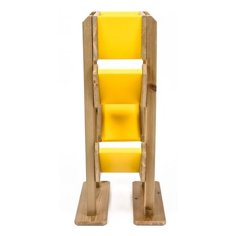 Dřevěná skluzavka na písek žlutá Classic World - 3