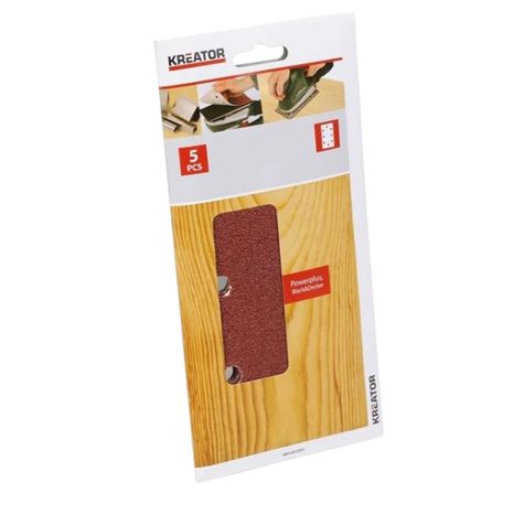 5x Brusný papír Kreator 93 x 185 mm G80 KRT201005 - 2
