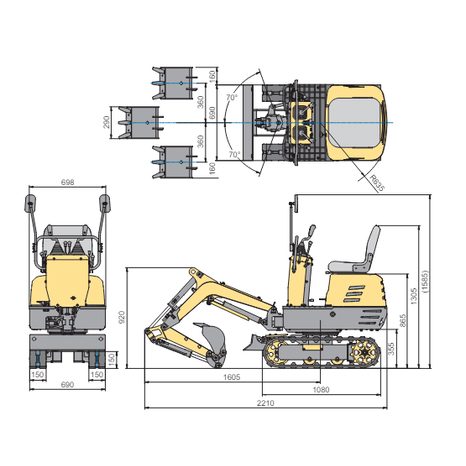 Minibagr LUMAG MB-600 - 6