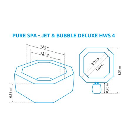 Vířivka Intex Pure Spa Jet & Bubble Deluxe HWS 4 11400242 - 2