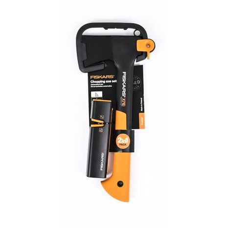 SET univerzální sekera Fiskars X7 + ostřič Xsharp 1020183