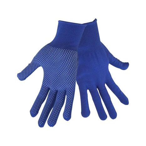 EXTOL CRAFT 99715 - rukavice z polyesteru s PVC terčíky na dlani, velikost 10" 