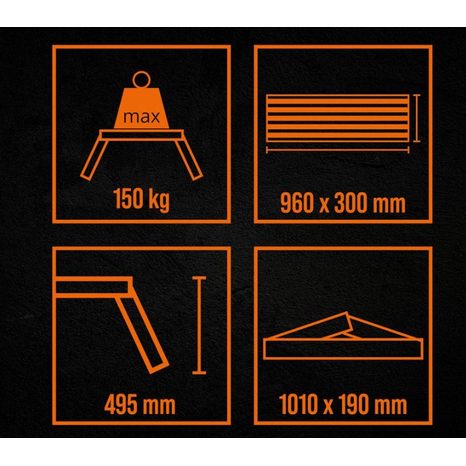 Pracovná plošina GÜDE GAAP 960 40962 - 4