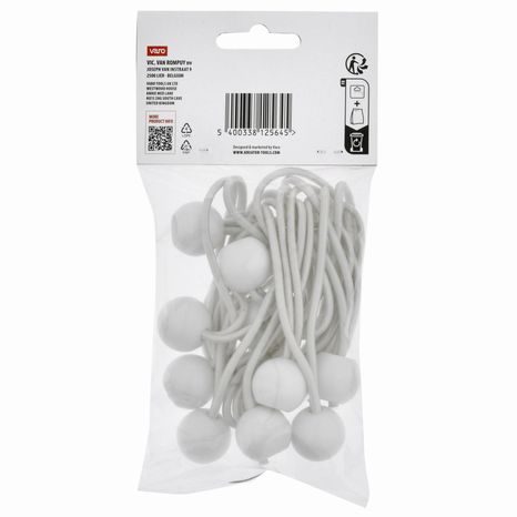 Upínacie gumy s guličkou Kreator 10 ks KRTH40906 - 5