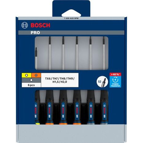 Sada přesných šroubováků Bosch PRO TX/TH/H 6 ks 1600A039PM - 2