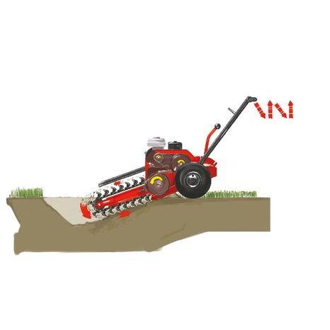 Benzínová půdní rýhovací fréza Weibang WB TR126H - 4