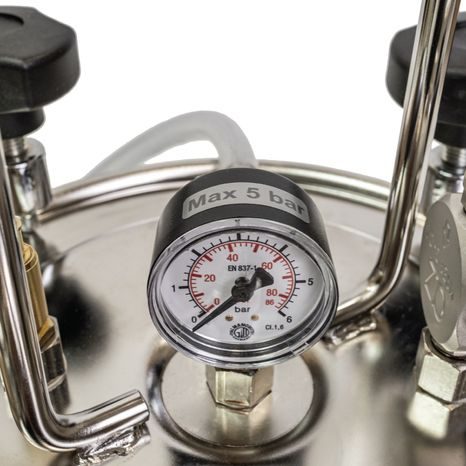 Tlakový dávkovač lepidla IGM A5 nerezový 5kg - 7