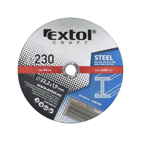 5x Řezný kotouč EXTOL CRAFT 230 x 1,9 mm 106950