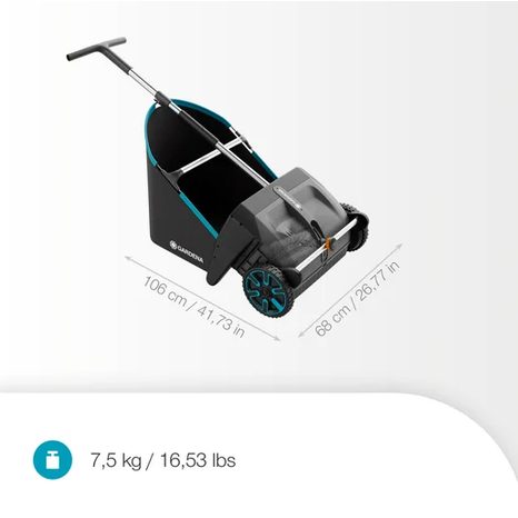 Sběrač listí a trávy z trávníku a dlažby Gardena 3566-20 - 2