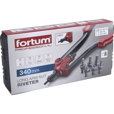 FORTUM 4770633 - kleště nýtovací pákové, M3-M12, 340mm - 4