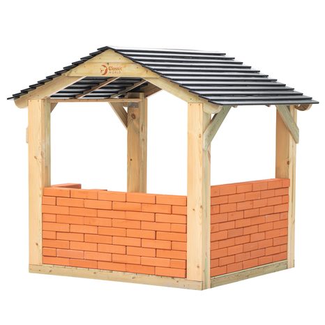 Dřevěný dětský zahradní domeček Classic World - 4