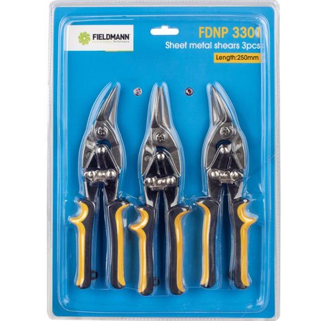 Nůžky na plech 3ks FIELDMANN FDNP 3301 - 3