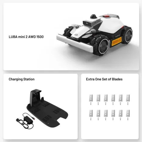 Robotická kosačka Mammotion LUBA mini 2 AWD 1500 - 8