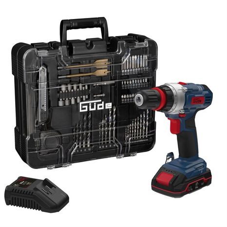 Aku vrtací šroubovák GÜDE BS 18 sada 58701