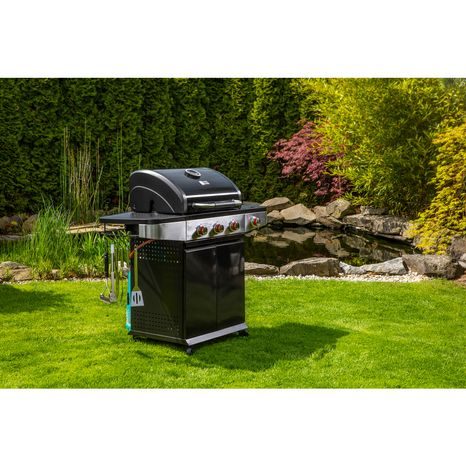 Poškozeno - Plynový gril 3 hořáky FIELDMANN FZG 3013 - 15