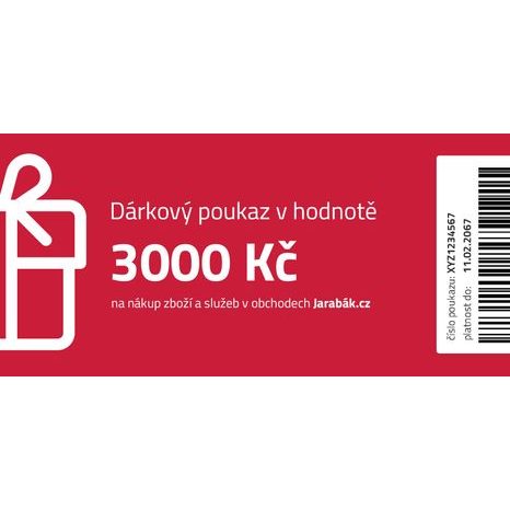 Elektronický dárkový poukaz (3000 Kč)