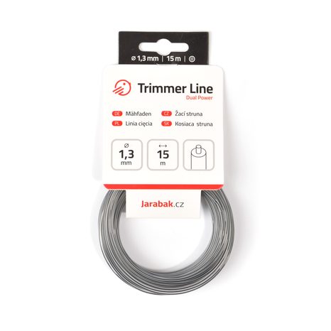 Žací struna Jarabák Dual Power kulatá 1,3 mm x 15 m