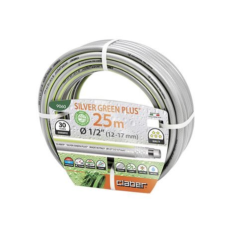 Claber 9060 - zahradní hadice Silver green Plus 1/2" - 25m