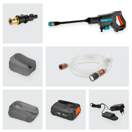 Aku vysokotlaká myčka Gardena AquaClean 24/18V P4A 14800-20 - 6